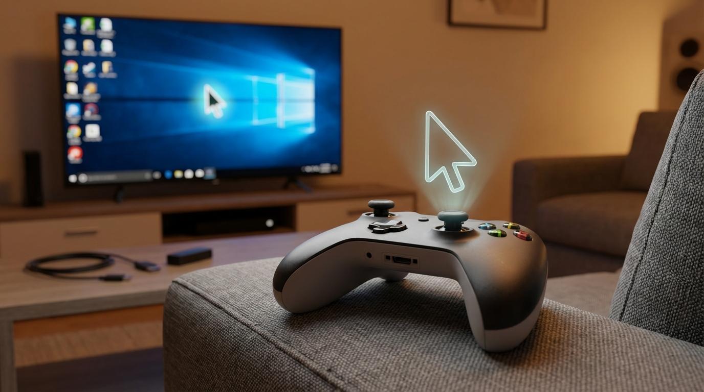 PC Gaming On the TV? How to Turn Your Gamepad Into a Computer Mouse